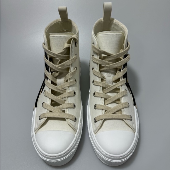 Dior B23 High Top Sneakers AsteroDior White Men’s EU 40/US 7 - Picture 2 of 9